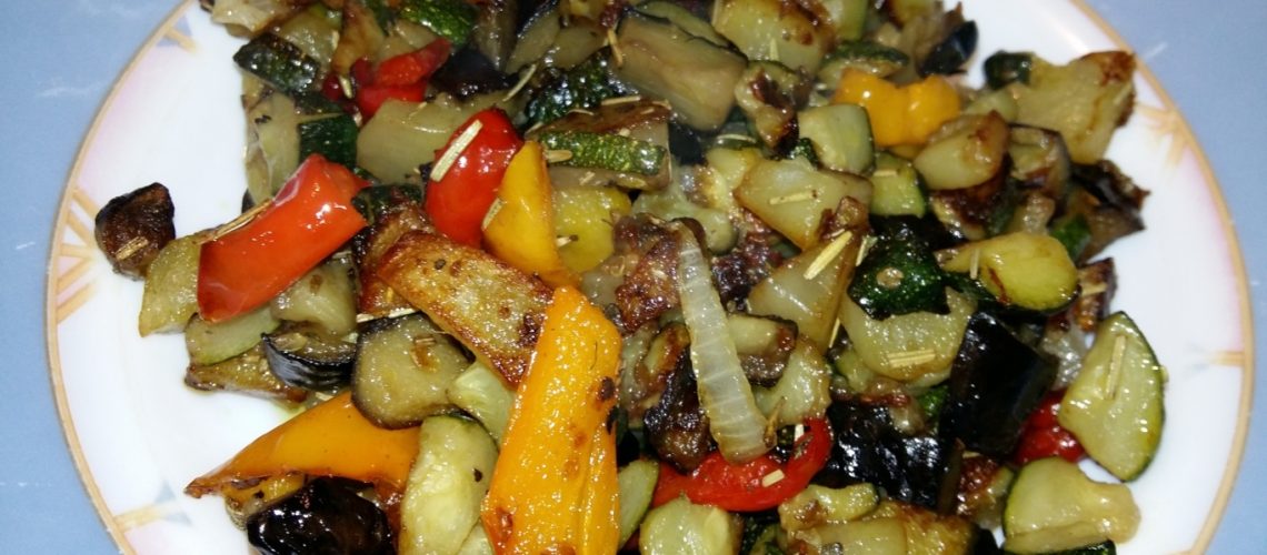Mix di verdure in padella