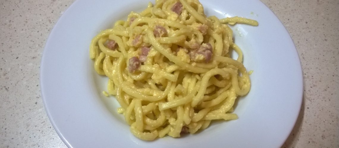 Scialatielli freschi alla carbonara