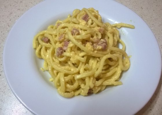 Scialatielli freschi alla carbonara