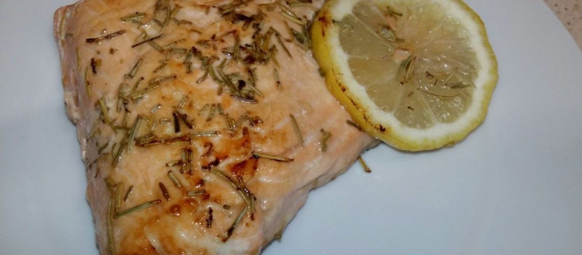 Salmone limone e rosmarino