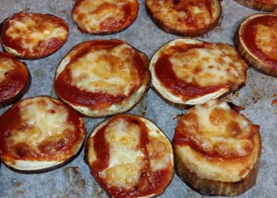 Pizzette di melanzane