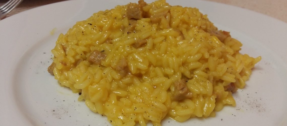 Risotto salsiccia e zafferano