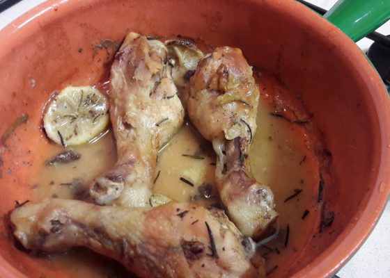 Cosce di pollo al forno