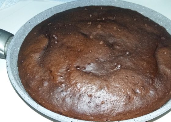 Torta al cacao in padella