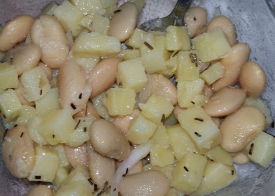 Patate e fagioli all’insalata