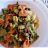 Farfalle tricolore zucchine e speck