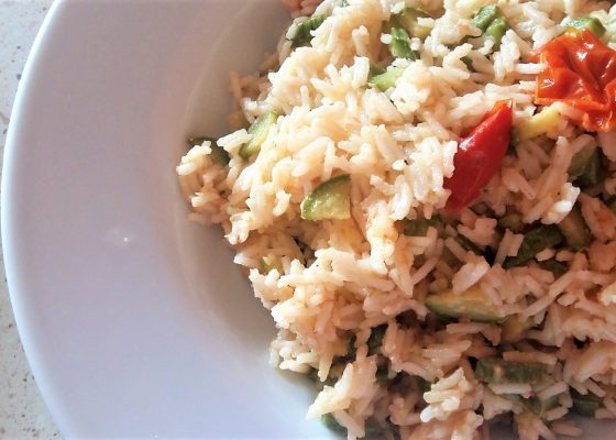 Riso basmati light con zucchine