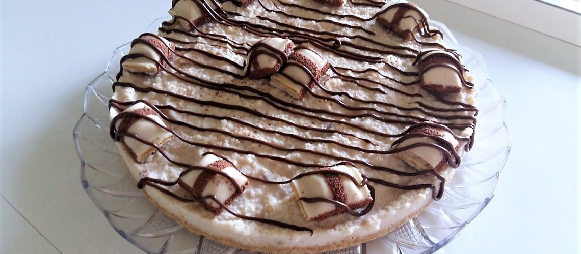 Cheesecake al kinder bueno white