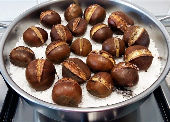 Castagne al sale