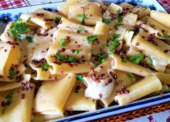 Paccheri al pepe rosa