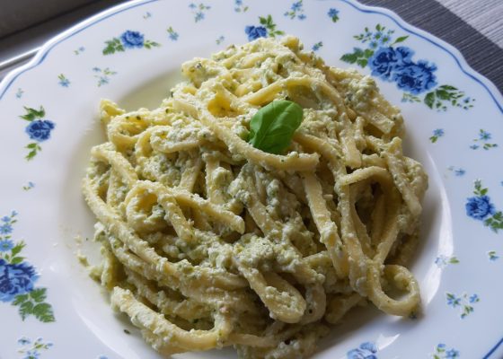 Scialatielli ricotta e pesto